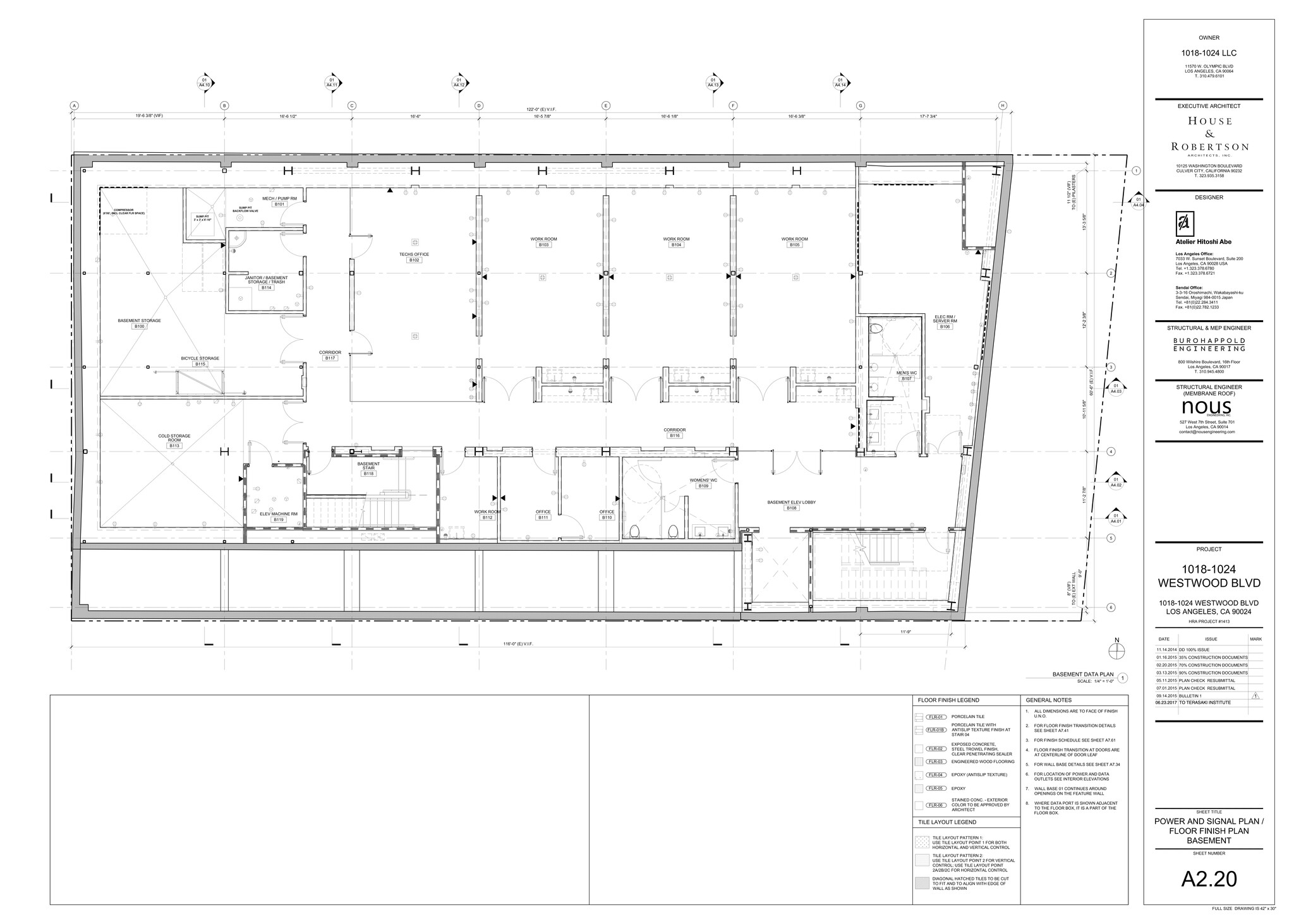 1018-1024 Westwood Blvd, Los Angeles, CA à louer Plan de site– Image 1 sur 3