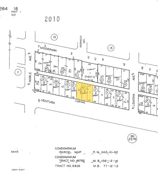 15027 Ventura Blvd, Sherman Oaks, CA à vendre - Plan cadastral – Image 2 sur 2