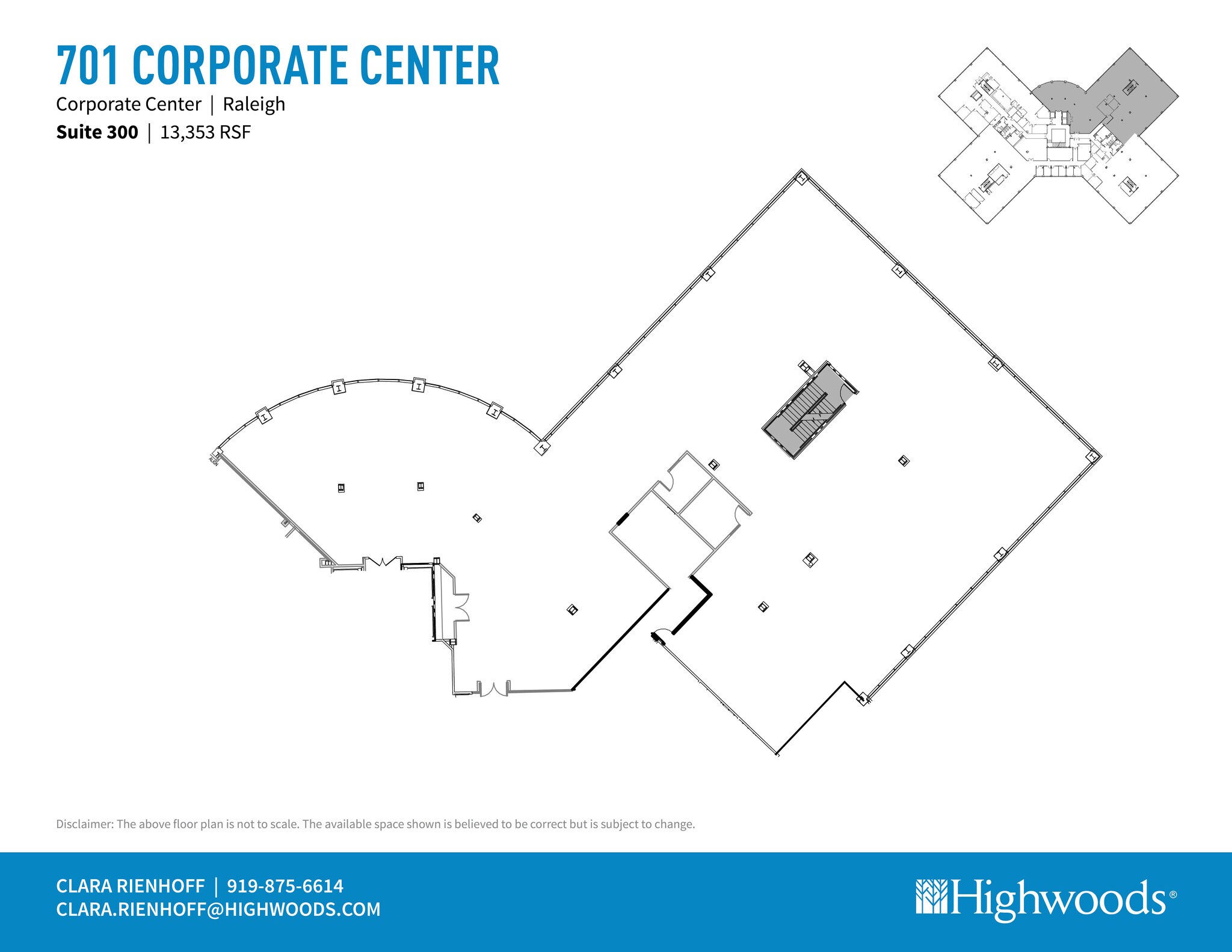 701 Corporate Center Dr, Raleigh, NC à louer Plan d’étage– Image 1 sur 1