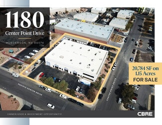 Plus de détails pour 1180 Center Point Dr, Henderson, NV - Local d’activités à vendre