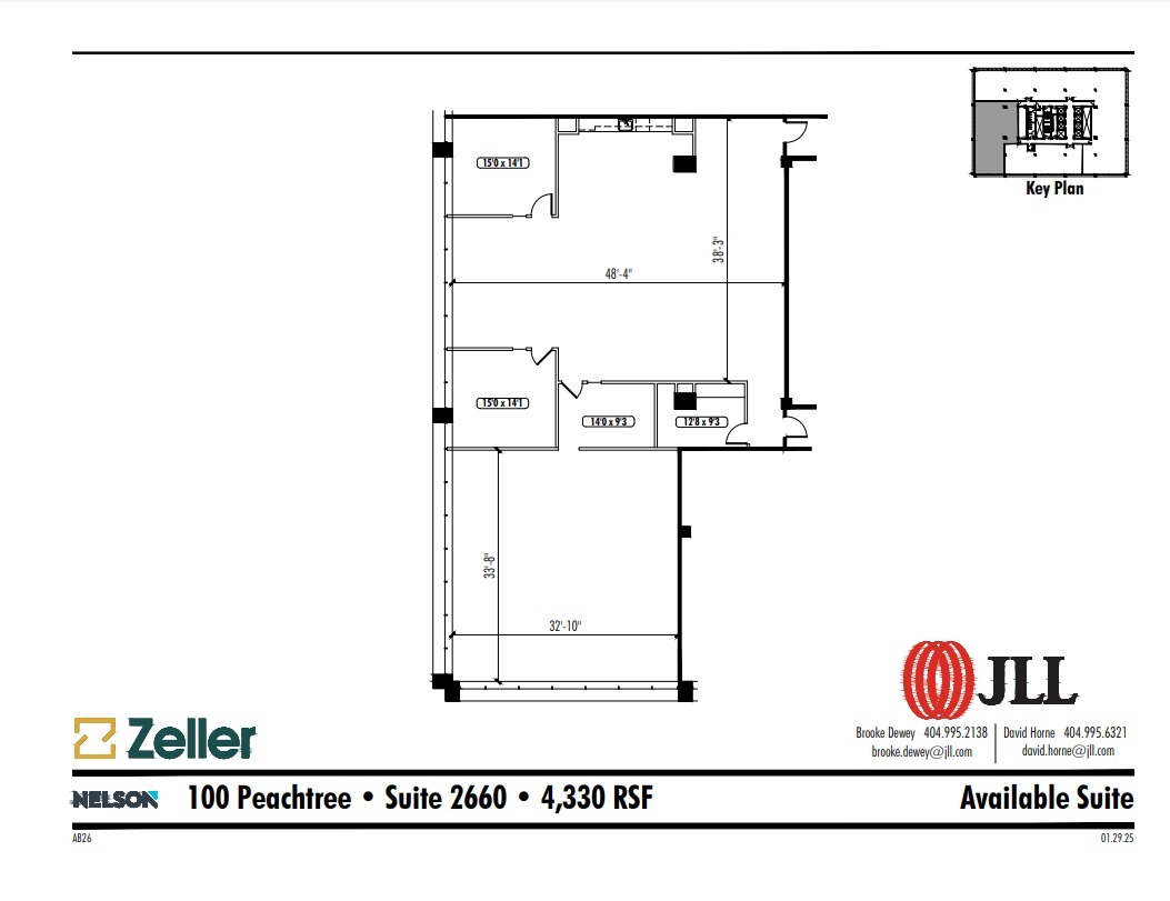 100 Peachtree St NW, Atlanta, GA à louer Plan d’étage– Image 1 sur 1