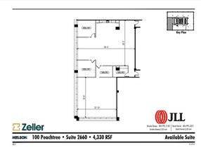 100 Peachtree St NW, Atlanta, GA à louer Plan d’étage– Image 1 sur 1