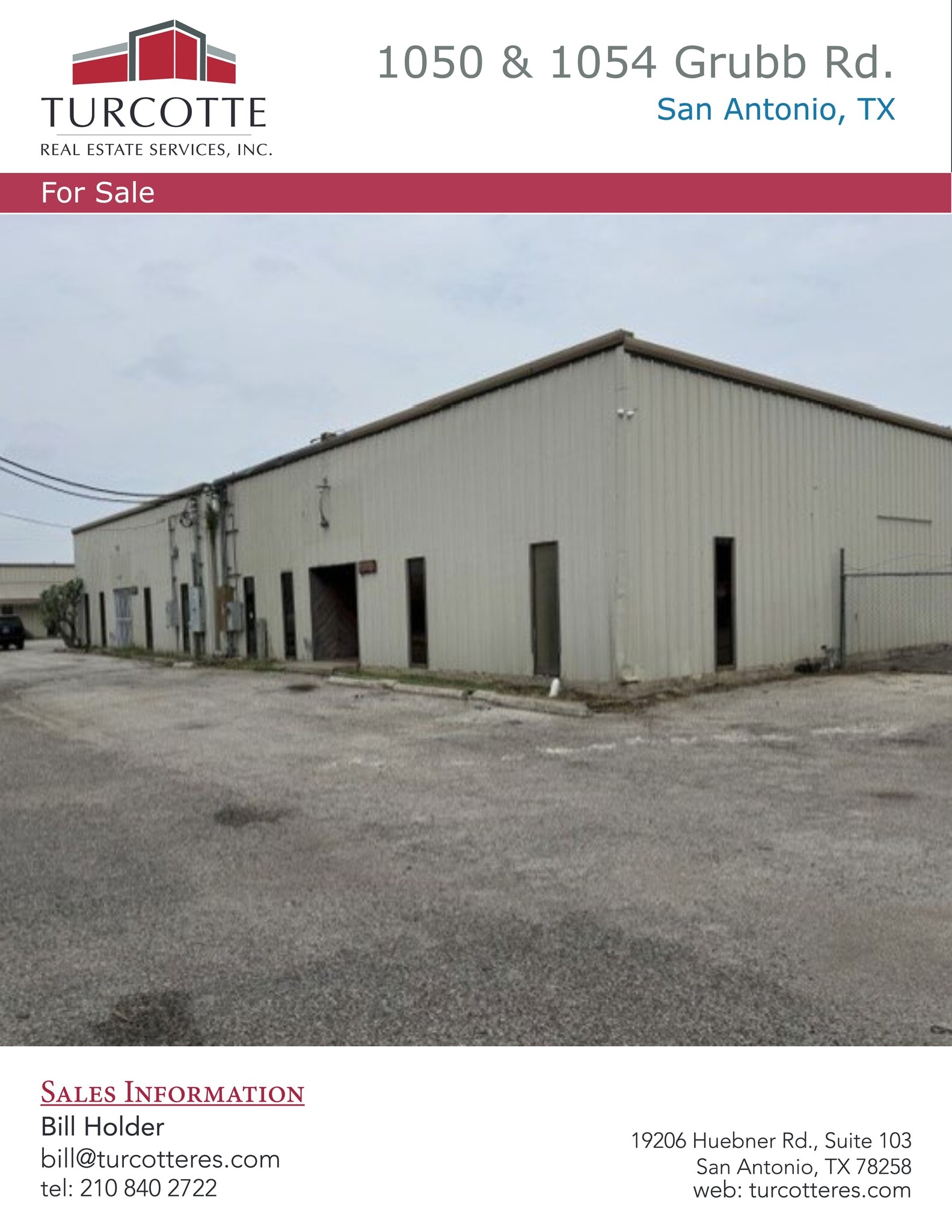 1050 Grubb St, San Antonio, TX à louer Plan de site– Image 1 sur 1