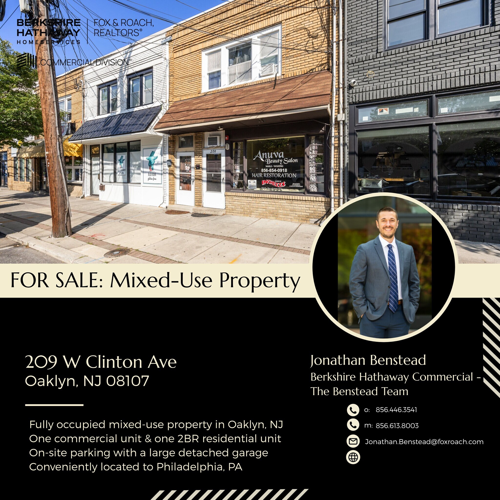 209 W Clinton Ave, Oaklyn, NJ à vendre Photo de l’immeuble– Image 1 sur 17