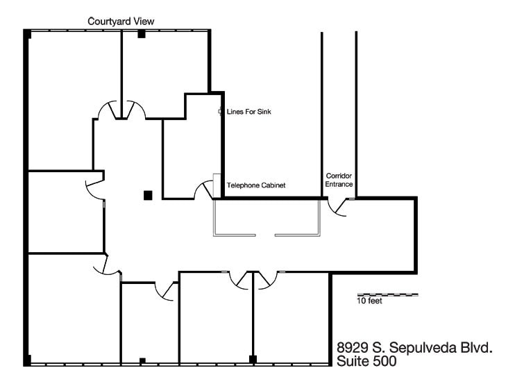 8929-8939 S Sepulveda Blvd, Los Angeles, CA à louer Plan d’étage– Image 1 sur 2