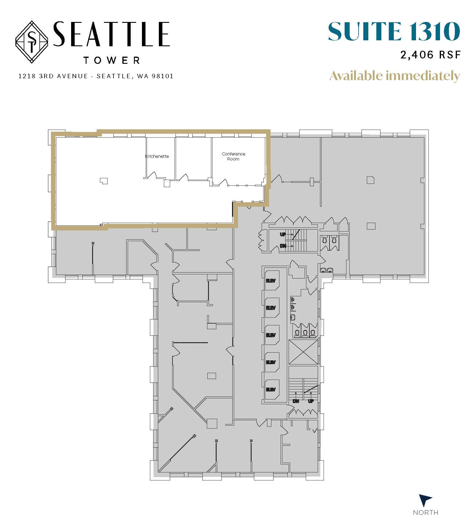 1218 3rd Ave, Seattle, WA à louer Plan d’étage– Image 1 sur 1
