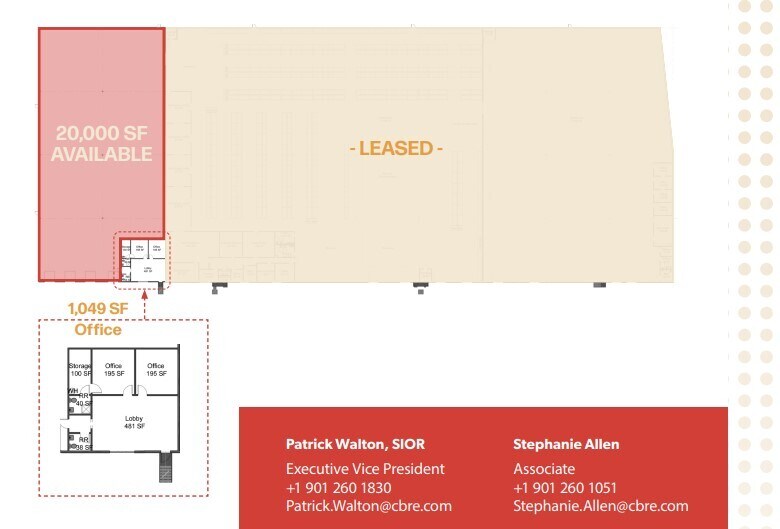 4250 Concorde Rd, Memphis, TN à louer - Plan d’étage – Image 2 sur 2