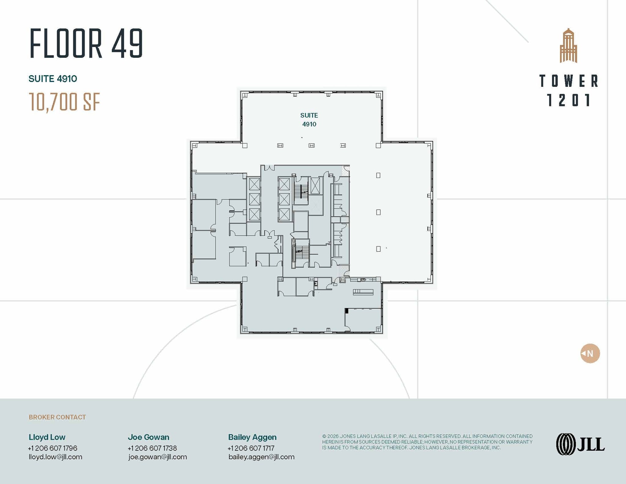 1201 3rd Ave, Seattle, WA à louer Plan d’étage– Image 1 sur 1