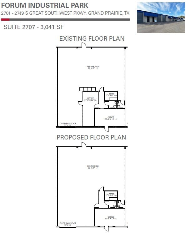 2701-2749 S Great Southwest Pky, Grand Prairie, TX à louer Plan d’étage– Image 1 sur 1