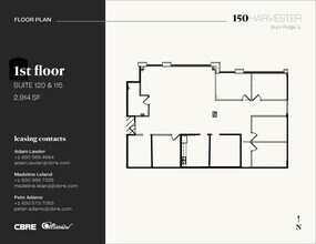 150 Harvester Dr, Burr Ridge, IL à louer Plan d’étage– Image 1 sur 5