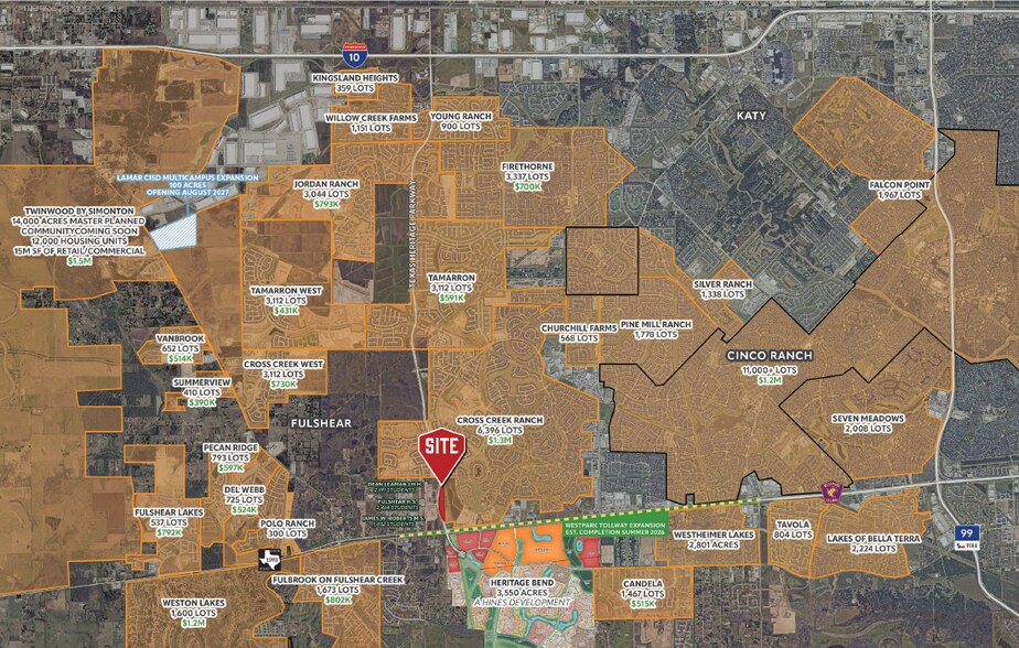 NEQ & NWC Texas Herritage Pkwy & Westpark Tollway, Fulshear, TX à louer - Photo de l’immeuble – Image 3 sur 4
