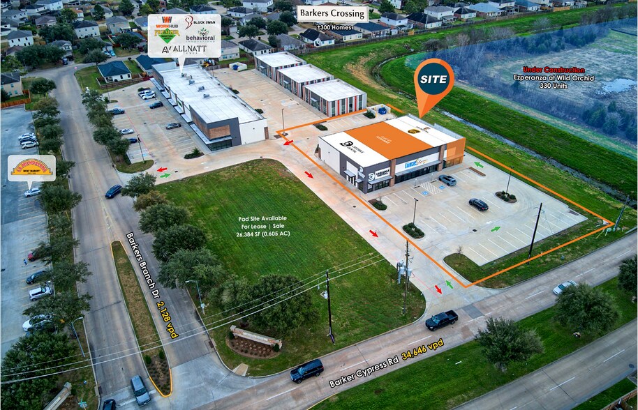 Barker Cypress Rd & Barkers Branch Dr, Houston, TX à louer - Aérien – Image 3 sur 4
