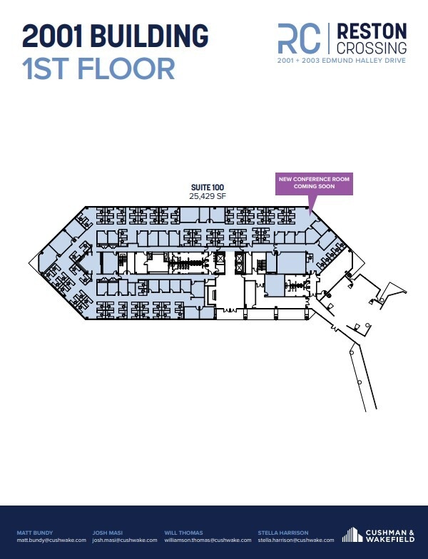 2001 Edmund Halley Dr, Reston, VA à louer Plan d’étage– Image 1 sur 1