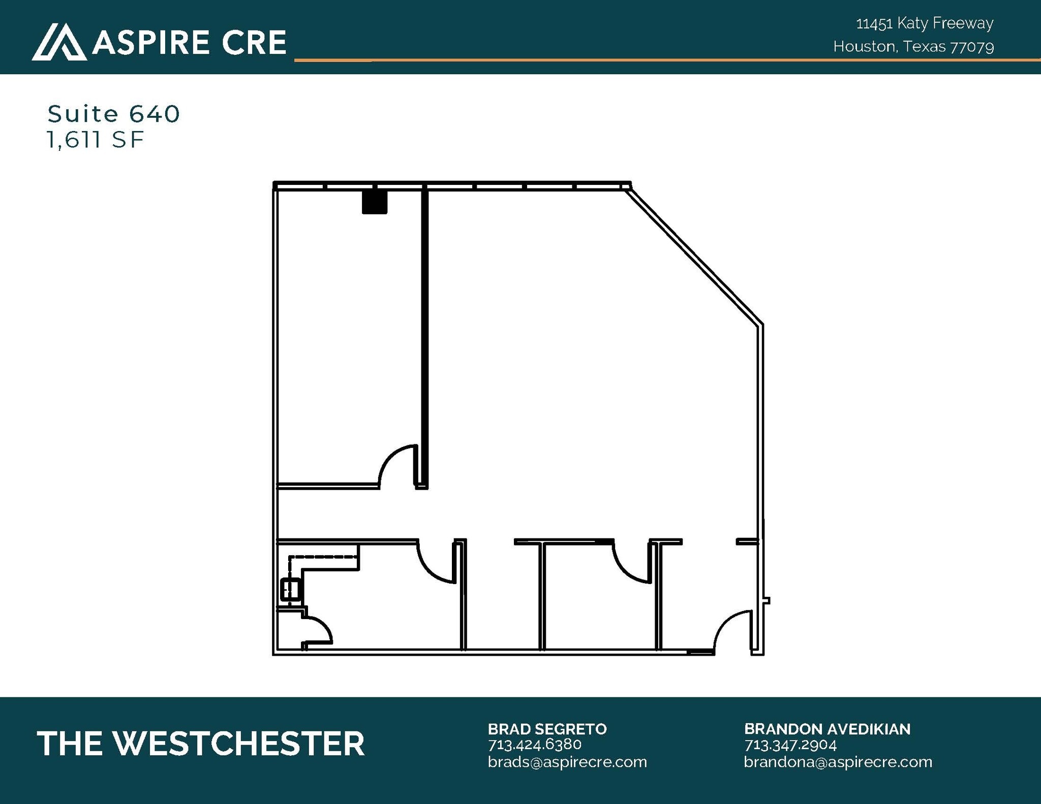11451 Katy Fwy, Houston, TX à louer Plan d’étage– Image 1 sur 2