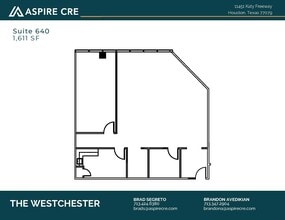 11451 Katy Fwy, Houston, TX à louer Plan d’étage– Image 1 sur 2