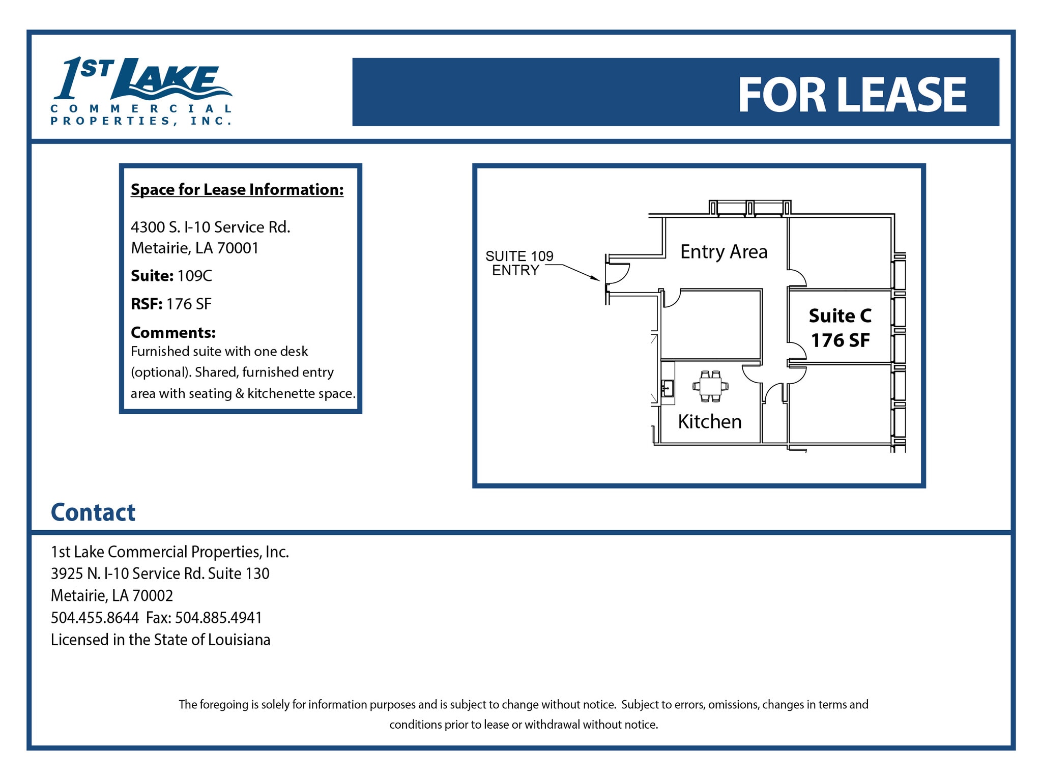 4300 S I-10 Service Rd, Metairie, LA à louer Plan d’étage– Image 1 sur 1