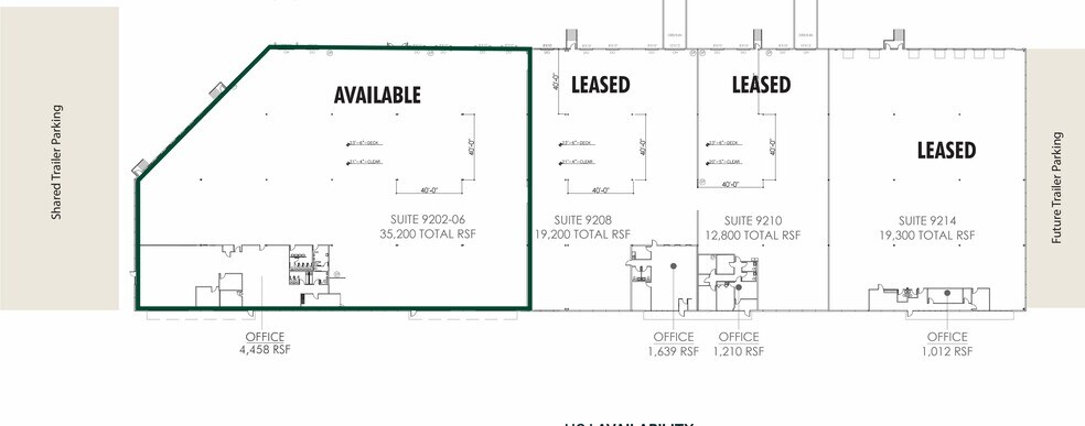 9202-9214 E 33rd St, Indianapolis, IN à louer - Plan d’étage – Image 2 sur 3