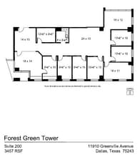 11910 Greenville Ave, Dallas, TX à louer Plan d’étage– Image 1 sur 1