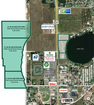 Plus de détails pour 1000,1408,1949 Grand Placid ave, Lake Placid, FL - Terrain à vendre