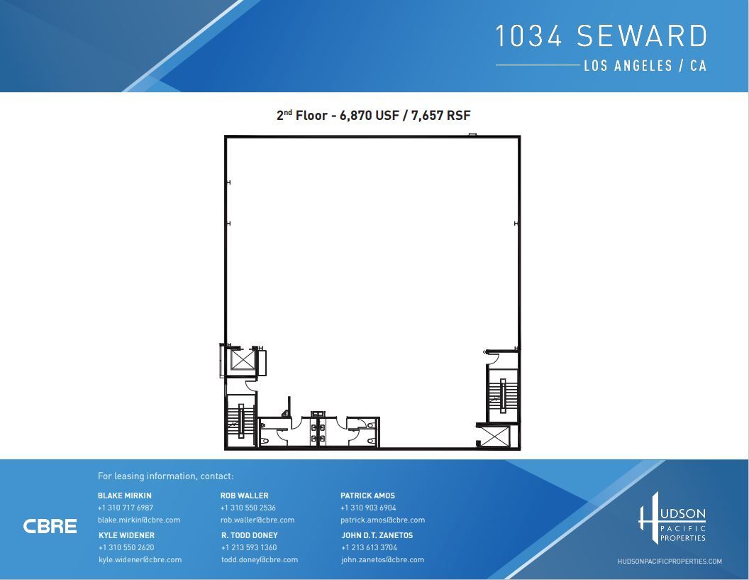 1034 Seward St, Los Angeles, CA à vendre Plan d’étage– Image 1 sur 1
