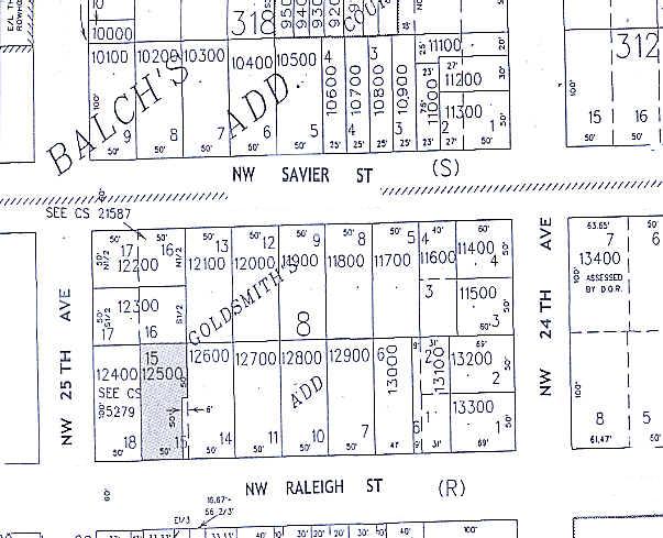 2475 NW Raleigh St, Portland, OR à vendre - Plan cadastral – Image 2 sur 15