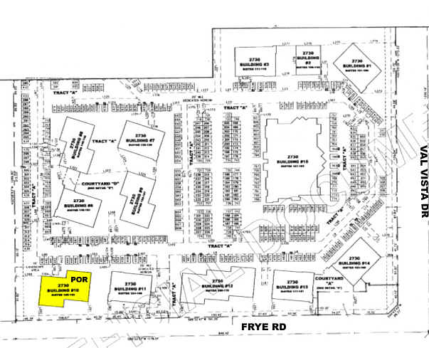 2730 S Val Vista Dr, Gilbert, AZ à vendre - Plan cadastral – Image 2 sur 4