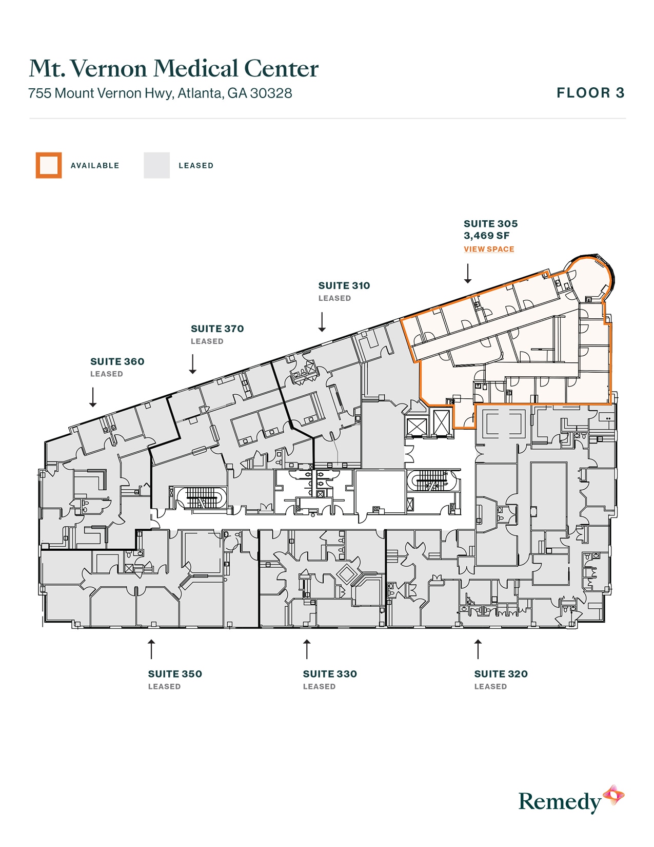 755 Mount Vernon Hwy NE, Atlanta, GA à louer Plan d’étage– Image 1 sur 1