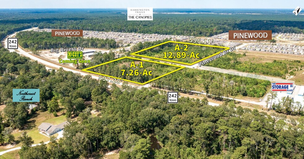 21+Ac Hwy 242 & Big Rivers Rd, New Caney, TX à vendre - Photo de l’immeuble – Image 2 sur 8