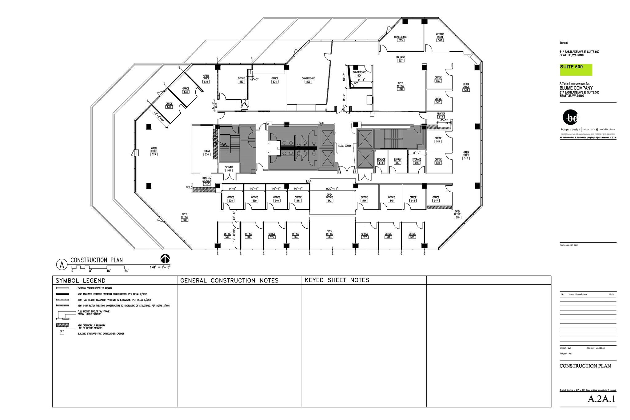 617 Eastlake Ave E, Seattle, WA à louer Plan de site– Image 1 sur 1