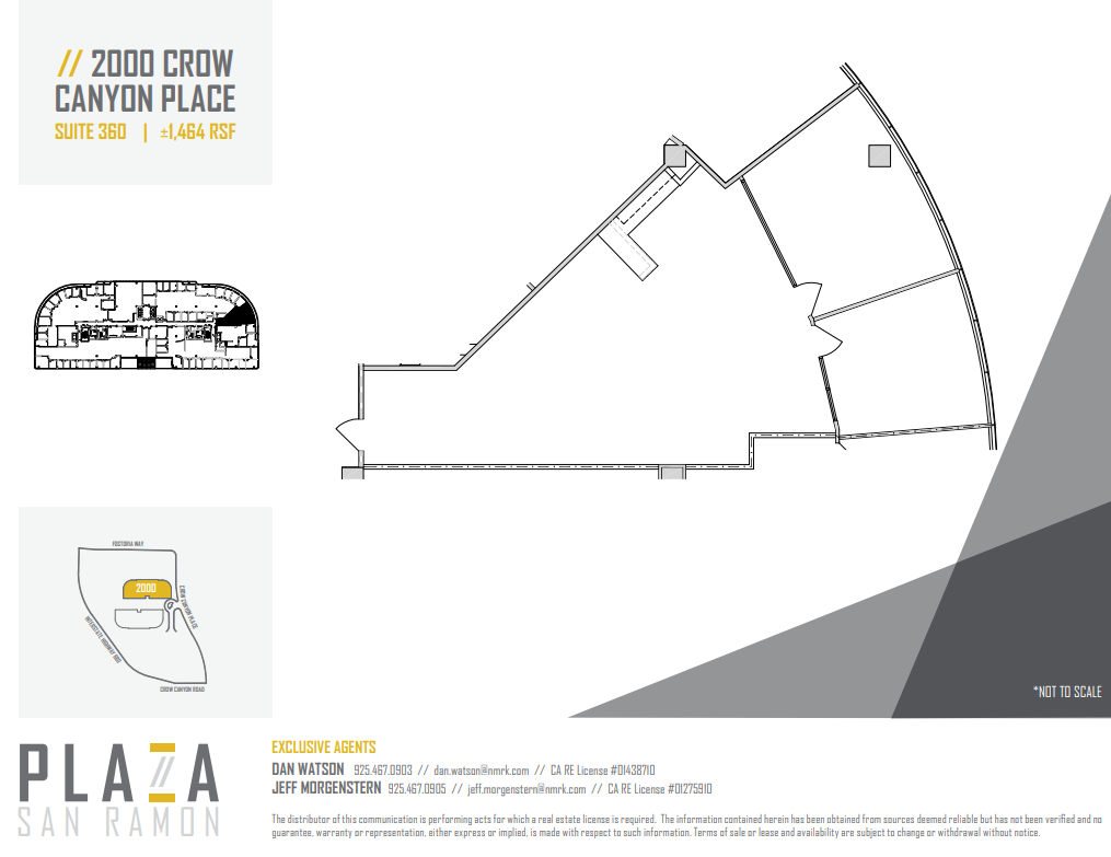 2010 Crow Canyon Pl, San Ramon, CA à louer Plan d’étage– Image 1 sur 1