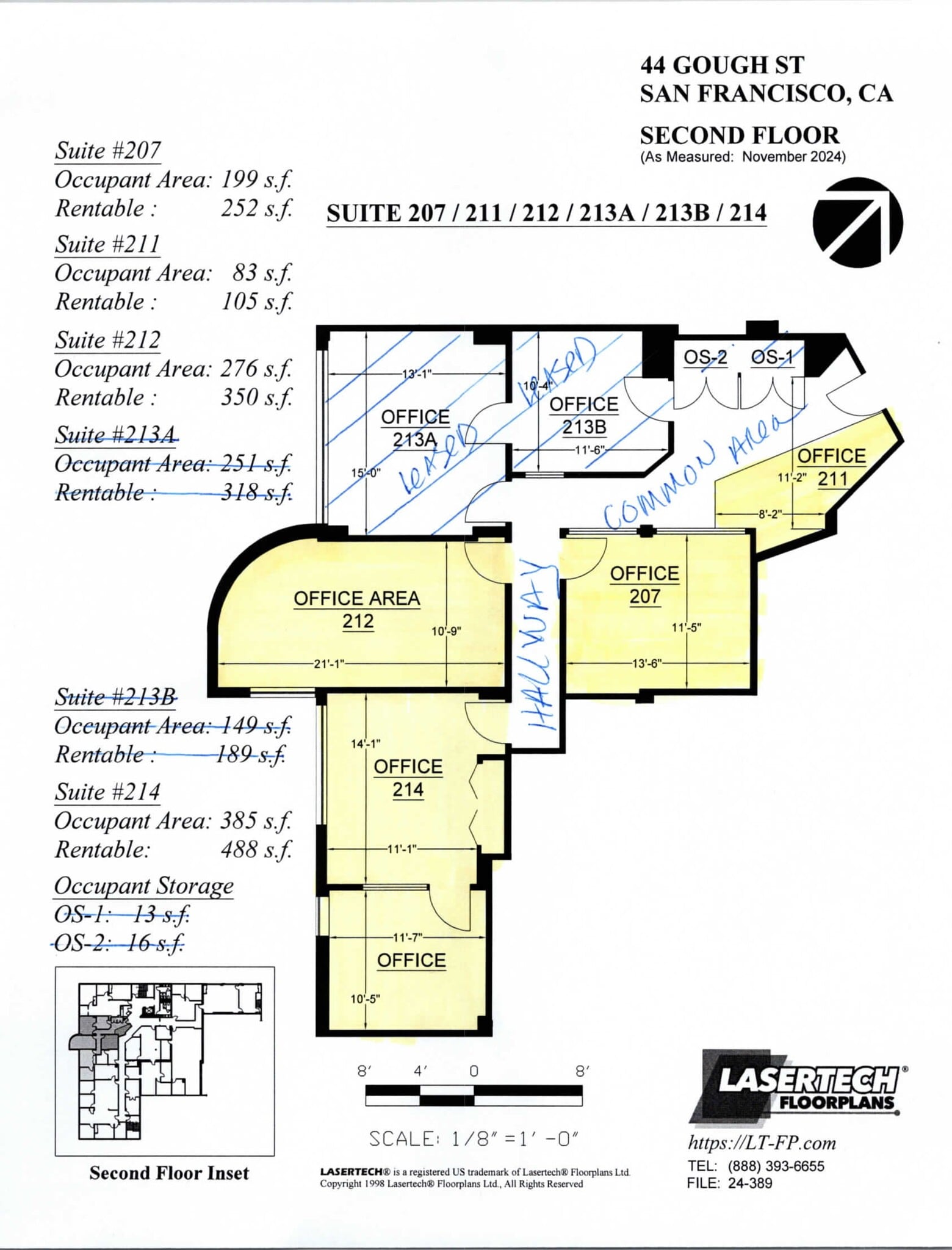 44 Gough St, San Francisco, CA à louer Plan de site– Image 1 sur 1
