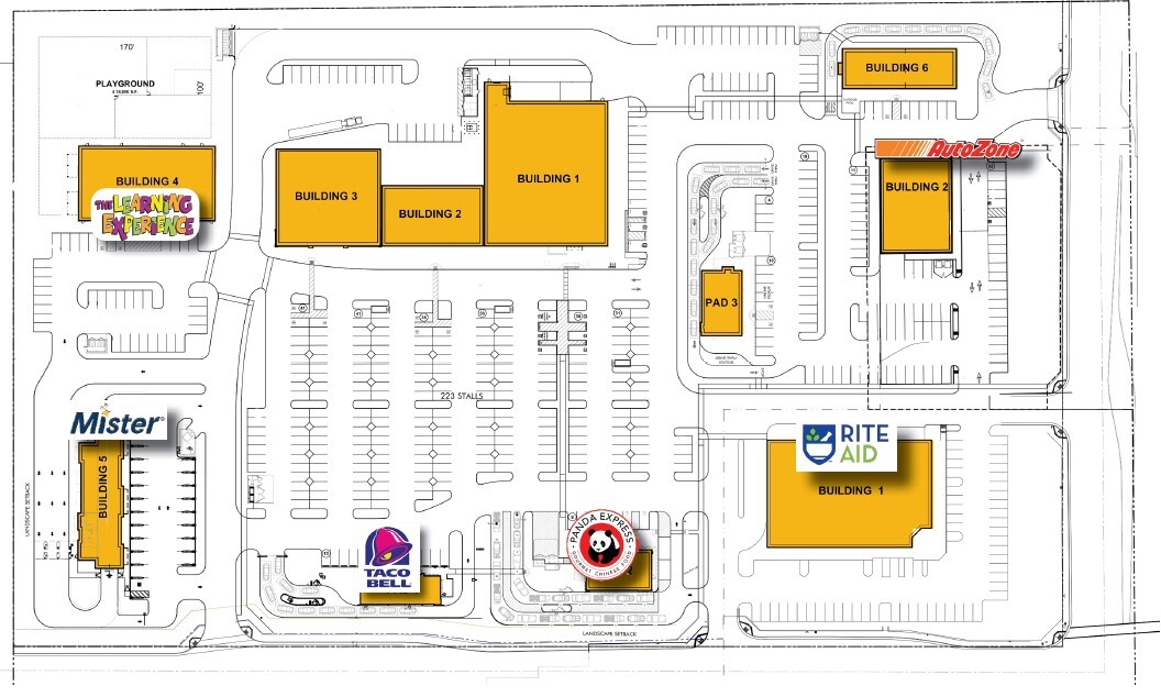NWC Panama Lane and Old River Road, Bakersfield, CA à louer Plan de site– Image 1 sur 2