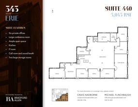 343 W Erie St, Chicago, IL à louer Plan d’étage– Image 1 sur 9