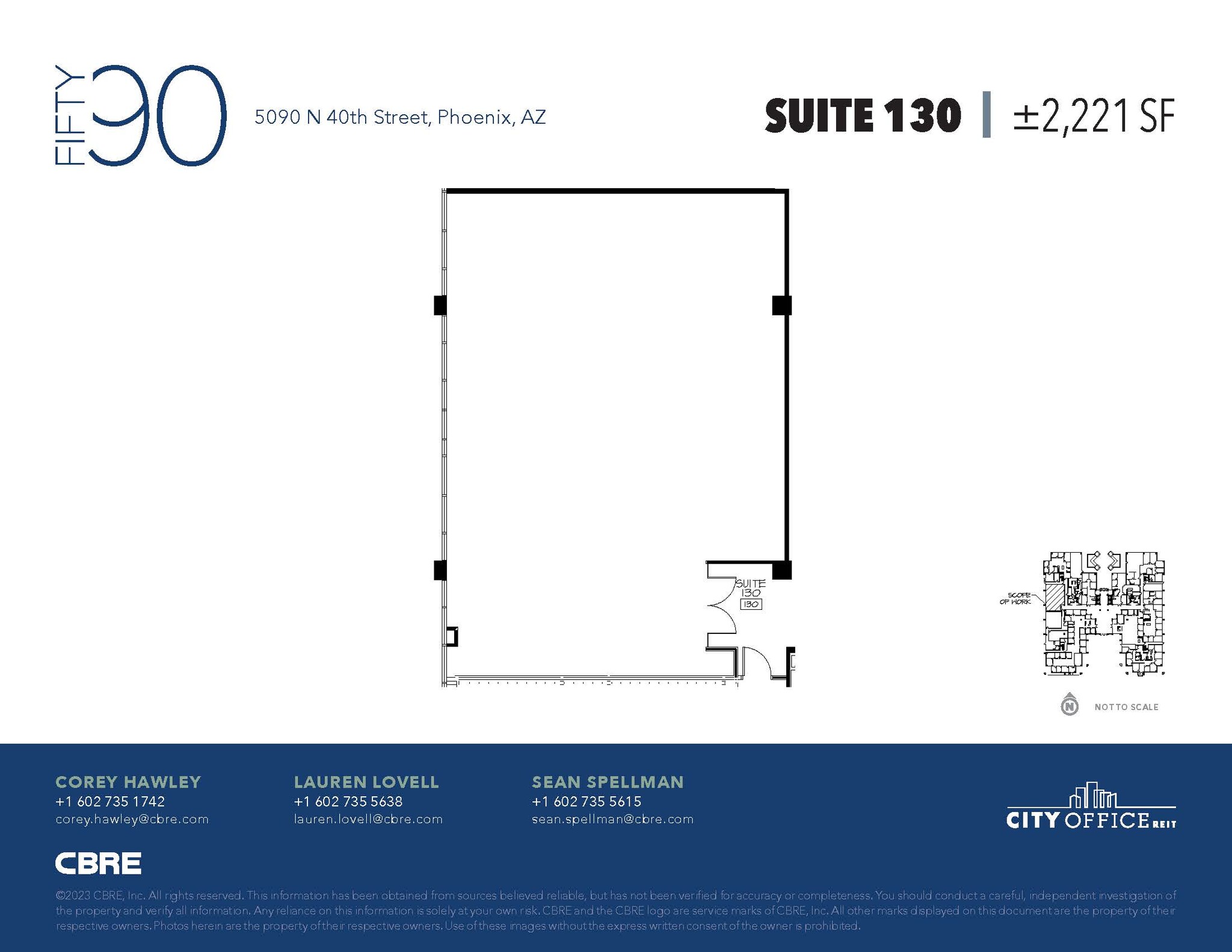 5090 N 40th St, Phoenix, AZ à louer Plan d’étage– Image 1 sur 1