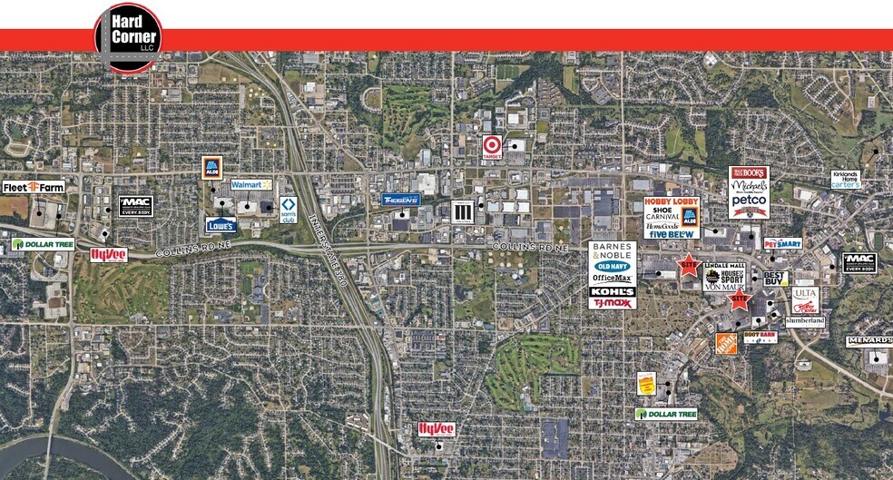 Collins Rd NE Rd, Cedar Rapids, IA à louer - Aérien – Image 2 sur 4