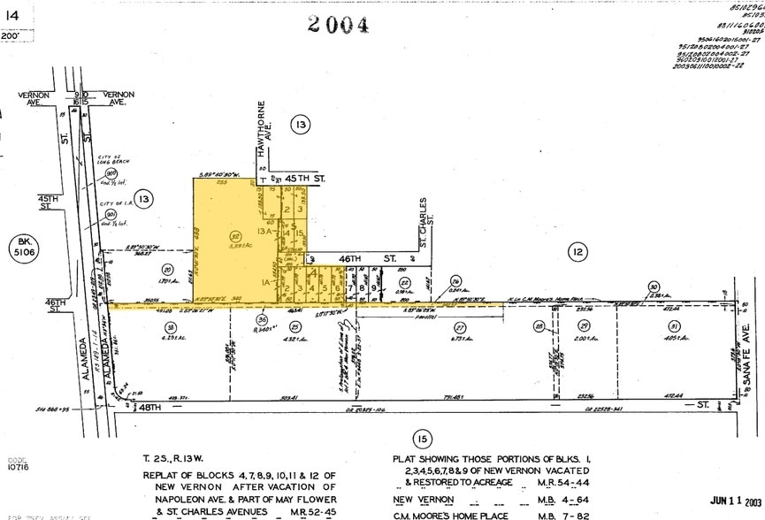 1938-1946 E 46th St, Los Angeles, CA à louer - Plan cadastral – Image 3 sur 11