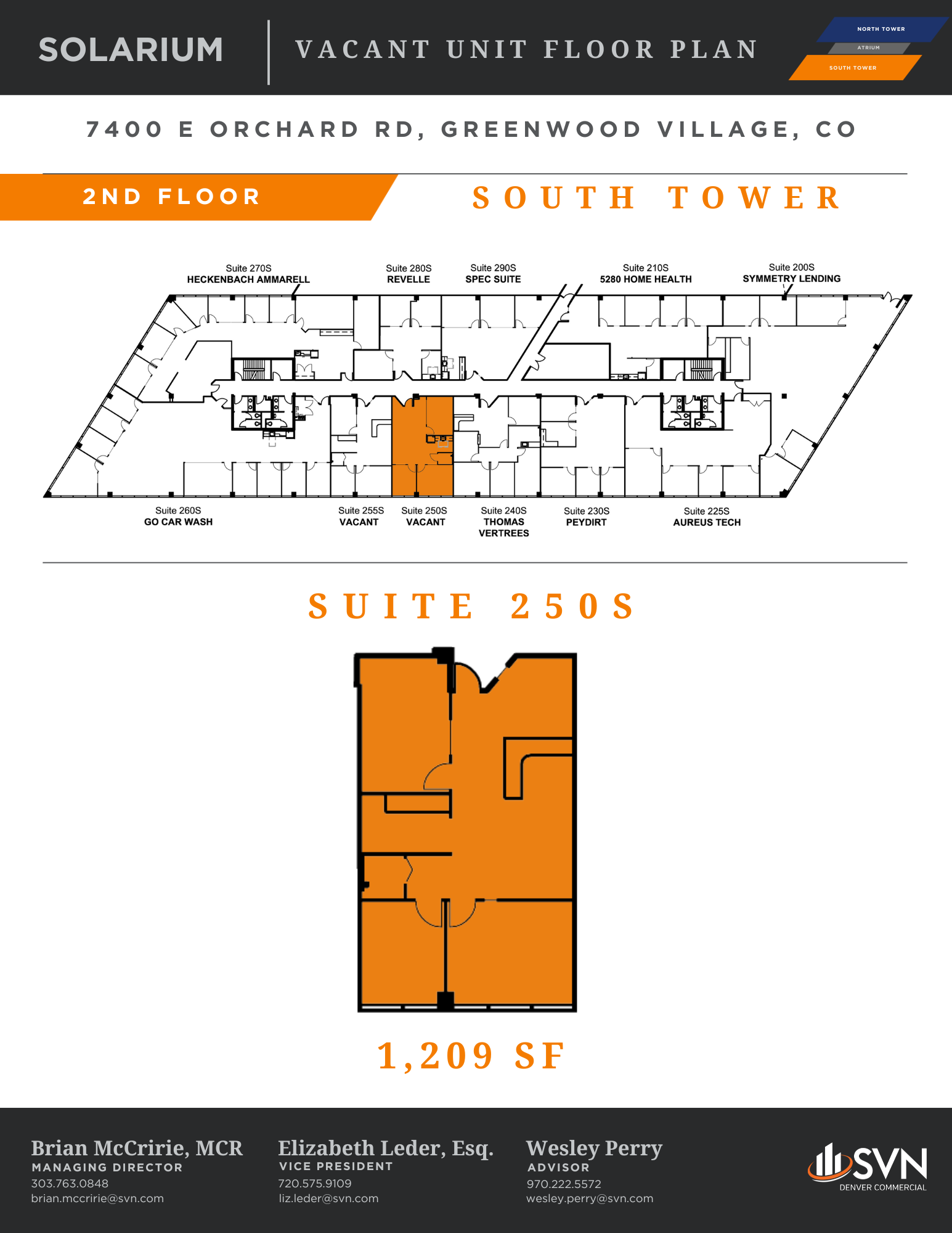 7400 E Orchard Rd, Greenwood Village, CO à louer Plan d’étage– Image 1 sur 1