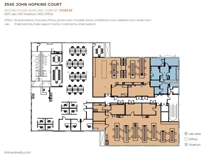 3545-3575 John Hopkins Ct, San Diego, CA à louer Plan d’étage– Image 1 sur 11