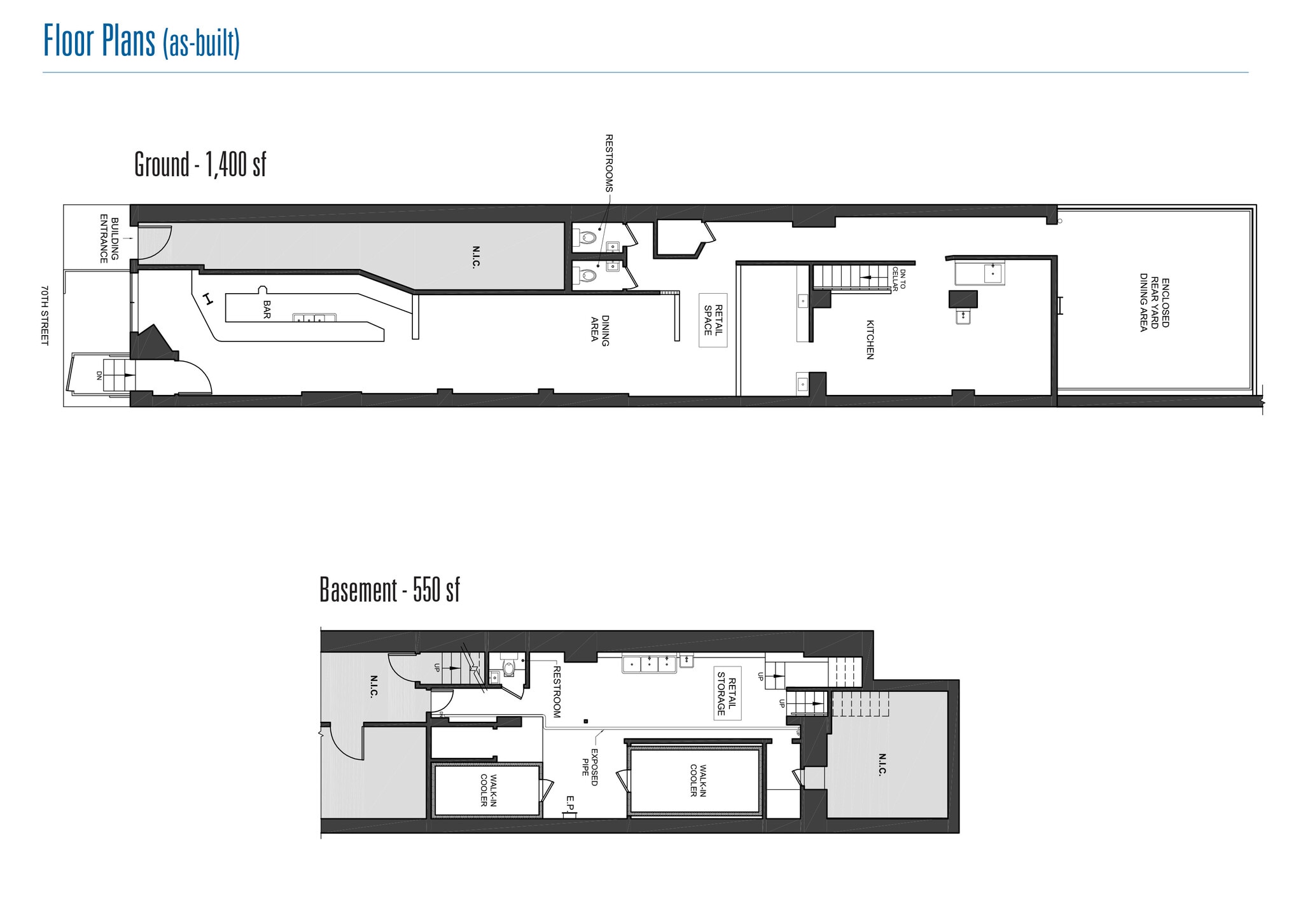 103 W 70th St, New York, NY à louer Plan d’étage– Image 1 sur 8