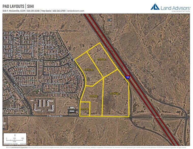 NWC I-10 & McCartney Rd, Casa Grande, AZ à vendre - Aérien – Image 2 sur 3