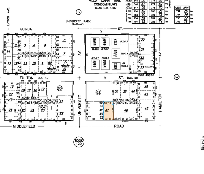 720 University Ave, Palo Alto, CA à louer - Plan cadastral – Image 3 sur 3