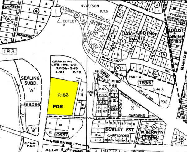 9001 Baltimore Ave, College Park, MD à louer - Plan cadastral – Image 2 sur 3