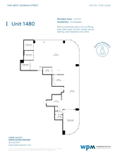 1090 W Georgia St, Vancouver, BC à louer Plan d’étage– Image 1 sur 1