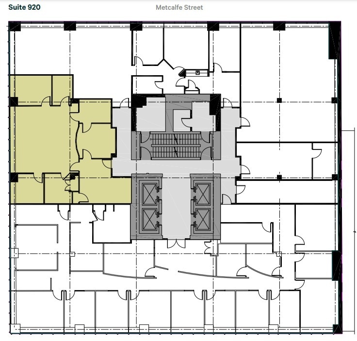 2055 Rue Peel, Montréal, QC à louer Plan d’étage– Image 1 sur 1