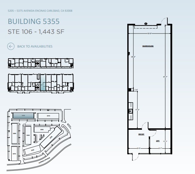 5205 Avenida Encinas, Carlsbad, CA à louer Plan d’étage– Image 1 sur 1
