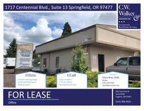 1717 Centennial Blvd, Springfield, OR à louer Photo de l’immeuble– Image 1 sur 1