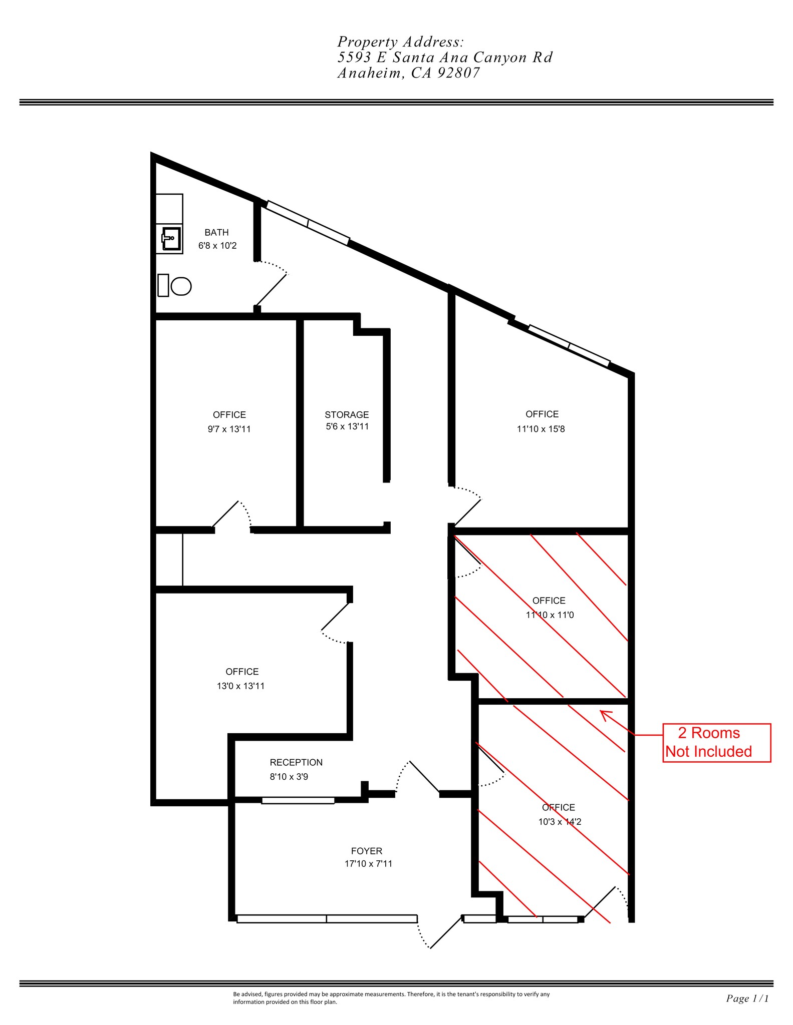 5555-5665 E Santa Ana Canyon Rd, Anaheim Hills, CA à louer Plan de site– Image 1 sur 1