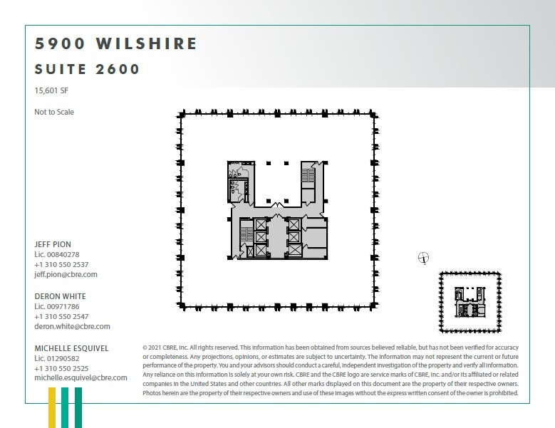 5900 Wilshire Blvd, Los Angeles, CA à louer Plan d’étage– Image 1 sur 1