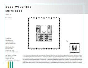 5900 Wilshire Blvd, Los Angeles, CA à louer Plan d’étage– Image 1 sur 1