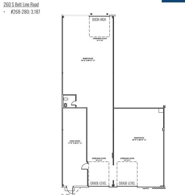 350 S Belt Line Rd, Irving, TX à louer Plan d’étage– Image 1 sur 1